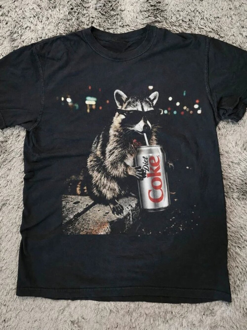 Raccoon Drink Diet Coke Tee Shirt